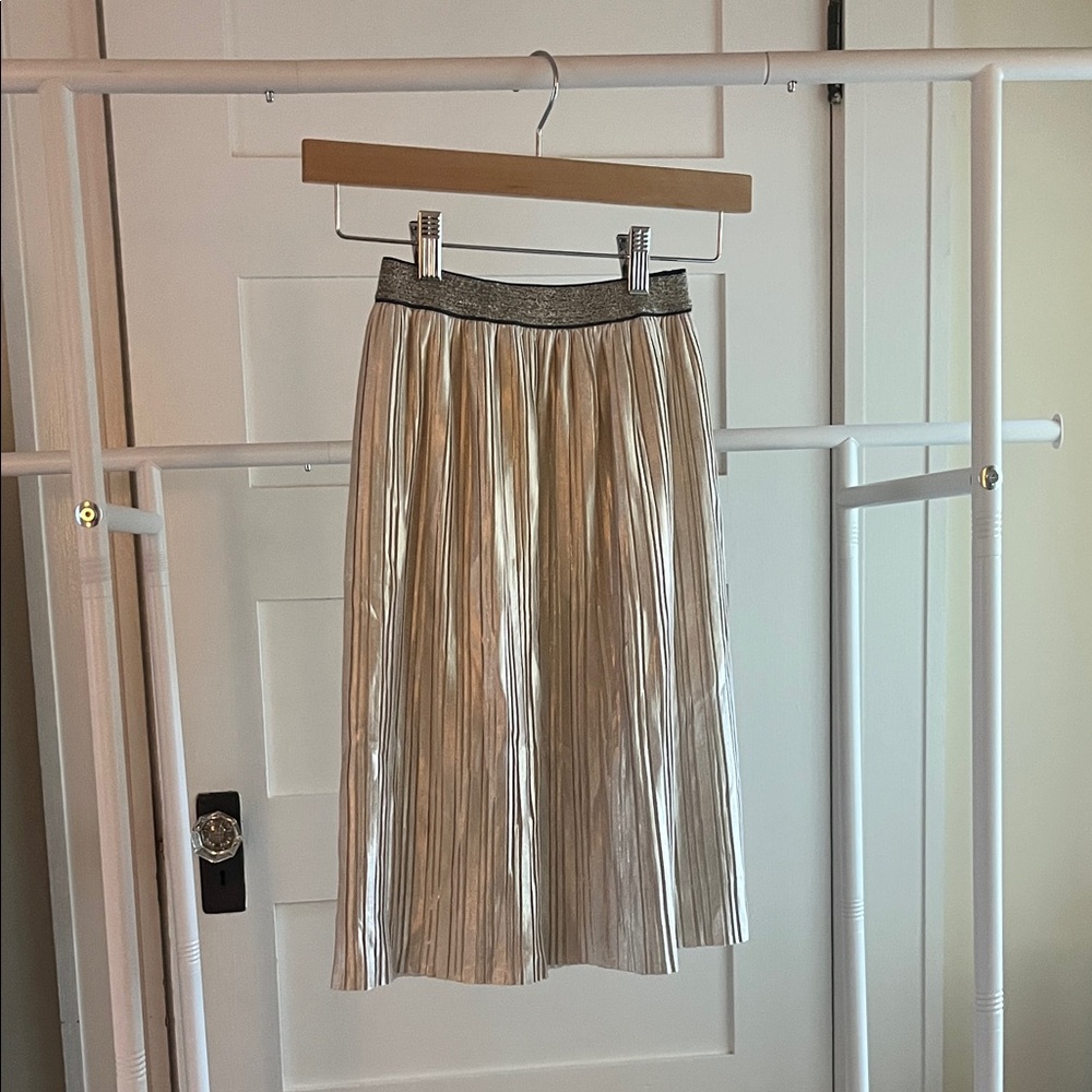Kate Spade Gold Pleated Skirt 7